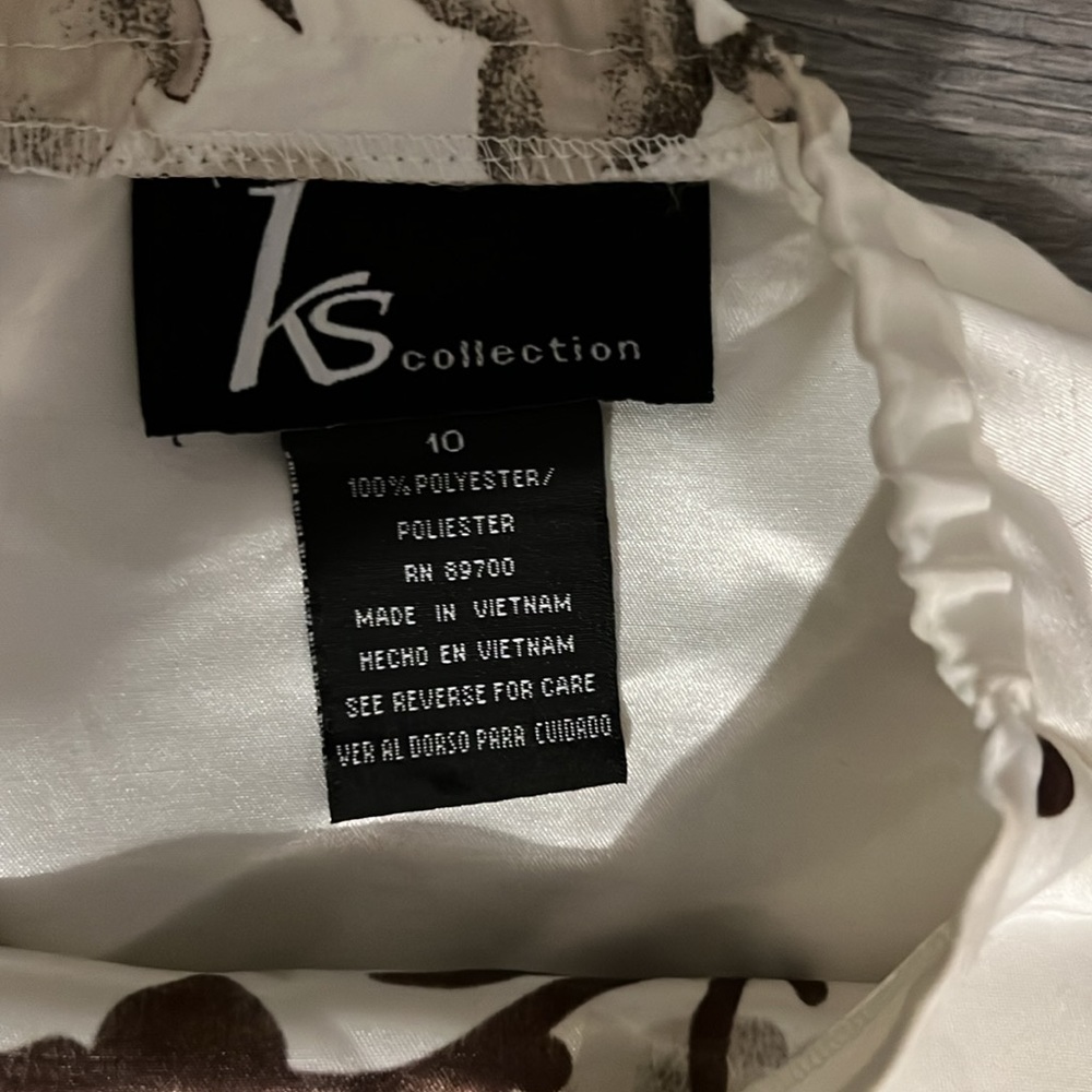KS Collection floral print midi skirt for women. Size 10 - Picture 3 of 5
